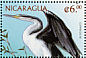 Australasian Darter Anhinga novaehollandiae  1999 Seabirds of the world Sheet