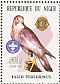 Peregrine Falcon Falco peregrinus  2002 Raptors Sheet