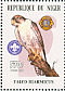 Lanner Falcon Falco biarmicus  2002 Raptors Sheet