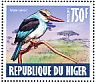 Blue-breasted Kingfisher Halcyon malimbica  2013 Birds Sheet
