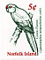 Norfolk Parakeet Cyanoramphus cookii  2001 Local post Booklet