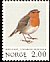 European Robin Erithacus rubecula  1982 Norwegian birds Booklet