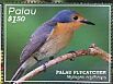 Palau Flycatcher Myiagra erythrops  2016 Rare birds of Palau Sheet