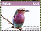Lilac-breasted Roller Coracias caudatus  2018 Colorful birds of the world Sheet