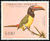 Green Aracari Pteroglossus viridis  1969 Latin American wildlife 