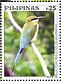 Blue-tailed Bee-eater Merops philippinus  2019 Birds Sheet