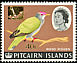 Henderson Fruit Dove Ptilinopus insularis  1967 Surcharge on 1964.01 