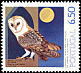 Western Barn Owl Tyto alba  1980 Protection of species 4v set