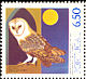 Western Barn Owl Tyto alba  1980 Protection of species 4v sheet