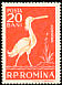 Eurasian Spoonbill Platalea leucorodia  1957 Fauna of the Danube Delta 8v set