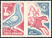 Rock Dove Columba livia  1965 Stamp day 3v set
