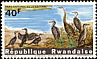 Reed Cormorant Microcarbo africanus  1965 The national park at the Kagera river 10v set
