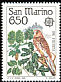 Common Kestrel Falco tinnunculus  1986 Europa 2v set
