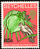 Seychelles Black Parrot Coracopsis barklyi  1968 First landing on Praslin 4v set