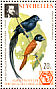 Seychelles Paradise Flycatcher Terpsiphone corvina  1976 Ornithological congress Sheet