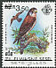 Seychelles Kestrel Falco araeus  1994 Overprint HONG KONG 94 on Zil Elw Sesel 1983.01 