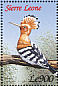 Eurasian Hoopoe Upupa epops  1999 A wonderland of wildlife 6v sheet