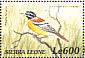 Golden-breasted Bunting Emberiza flaviventris  2000 Birds of Africa Sheet