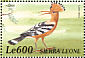 Eurasian Hoopoe Upupa epops  2000 Birds of Africa Sheet