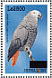 Grey Parrot Psittacus erithacus  2008 Surcharge on 1999.05 Sheet