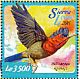 Crimson Sunbird Aethopyga siparaja  2015 Singapore 2015 Sheet