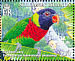 Coconut Lorikeet Trichoglossus haematodus  2005 BirdLife International, parrots Sheet