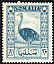 Somali Ostrich Struthio molybdophanes  1950 Definitives 