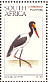 Saddle-billed Stork Ephippiorhynchus senegalensis  1997 Waterbirds, Ilsapex 98 Sheet, p 14¼x14