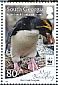Macaroni Penguin Eudyptes chrysolophus  2017 WWF Sheet
