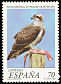 Osprey Pandion haliaetus  1999 Endangered Spanish wildlife 3v set