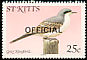 Grey Kingbird Tyrannus dominicensis  1981 Overprint OFFICIAL on 1981.01 