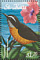 Bananaquit Coereba flaveola  2001 Caribbean fauna and flora Sheet