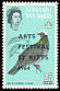 White-crowned Pigeon Patagioenas leucocephala  1964 Overprint ARTS FESTIVAL on 1963.01 