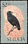 St. Lucia Black Finch Melanospiza richardsoni  1976 Birds 
