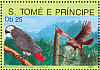 Grey Parrot Psittacus erithacus  1991 Exhibition 12v set