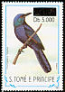 Chestnut-winged Starling Onychognathus fulgidus  2000 Surcharge on 1983.01 