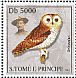 Desert Owl Strix hadorami  2003 Owls Sheet