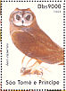 Marsh Owl Asio capensis  2004 Owls Sheet