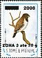 Bronze Mannikin Spermestes cucullata  2009 Overprint ZONA 3 