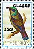 Principe Starling Lamprotornis ornatus  2009 Overprint 1 CLASSE 