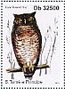 Akun Eagle-Owl Ketupa leucosticta  2011 Owls Sheet