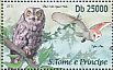 African Scops Owl Otus senegalensis  2013 Owls Sheet