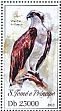 Western Osprey Pandion haliaetus  2013 Birds of prey Sheet