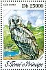 Verreaux's Eagle-Owl Ketupa lactea  2013 Owls Sheet