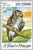White-browed Owl Athene superciliaris  2013 Owls Sheet