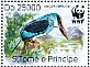 Blue-breasted Kingfisher Halcyon malimbica  2014 WWF Sheet with 2 sets