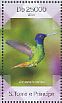 Golden-tailed Sapphire Chrysuronia oenone  2014 Hummingbirds Sheet