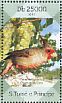 Pyrrhuloxia Cardinalis sinuatus  2014 Grapes and birds Sheet