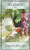 European Robin Erithacus rubecula  2014 Grapes and birds Sheet