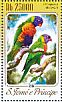 Rainbow Lorikeet Trichoglossus moluccanus  2014 Parrots Sheet